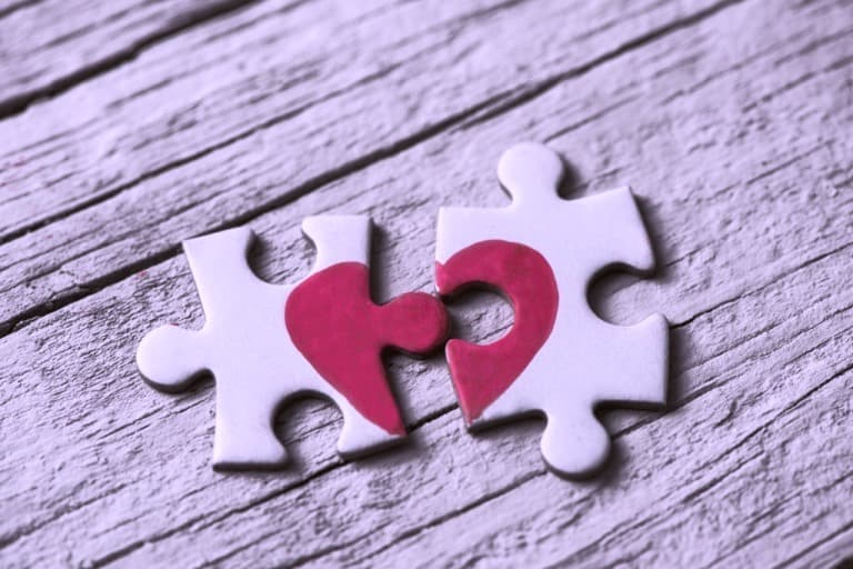 scheiding puzzelstukjes uit elkaar